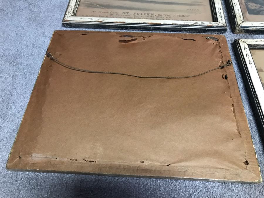 Collection Of (6) Antique Currier And Ives Prints In Antique Frames Each Measuring 15.5' X 12.5' [Photo 23]