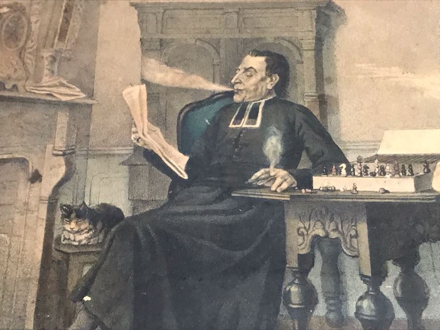 Collection Of (6) Antique Currier And Ives Prints In Antique Frames Each Measuring 15.5' X 12.5' [Photo 9]