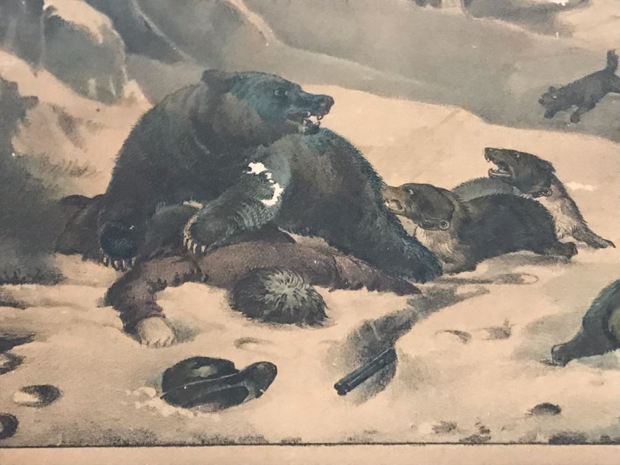 Collection Of (6) Antique Currier And Ives Prints In Antique Frames Each Measuring 15.5' X 12.5' [Photo 17]