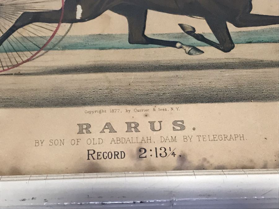 Collection Of (6) Antique Currier And Ives Prints In Antique Frames Each Measuring 15.5' X 12.5' [Photo 20]