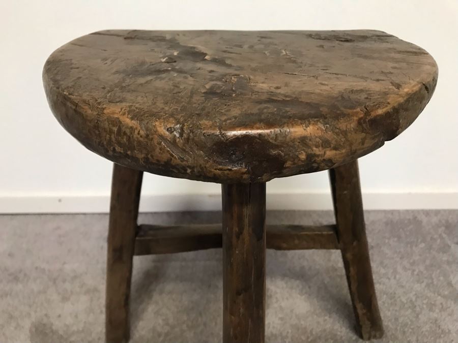 3-Legged Wooden Stool 20'H [Photo 4]