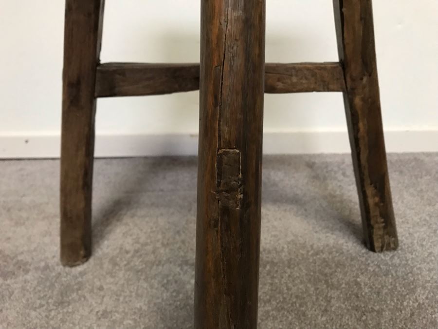 3-Legged Wooden Stool 20'H [Photo 3]