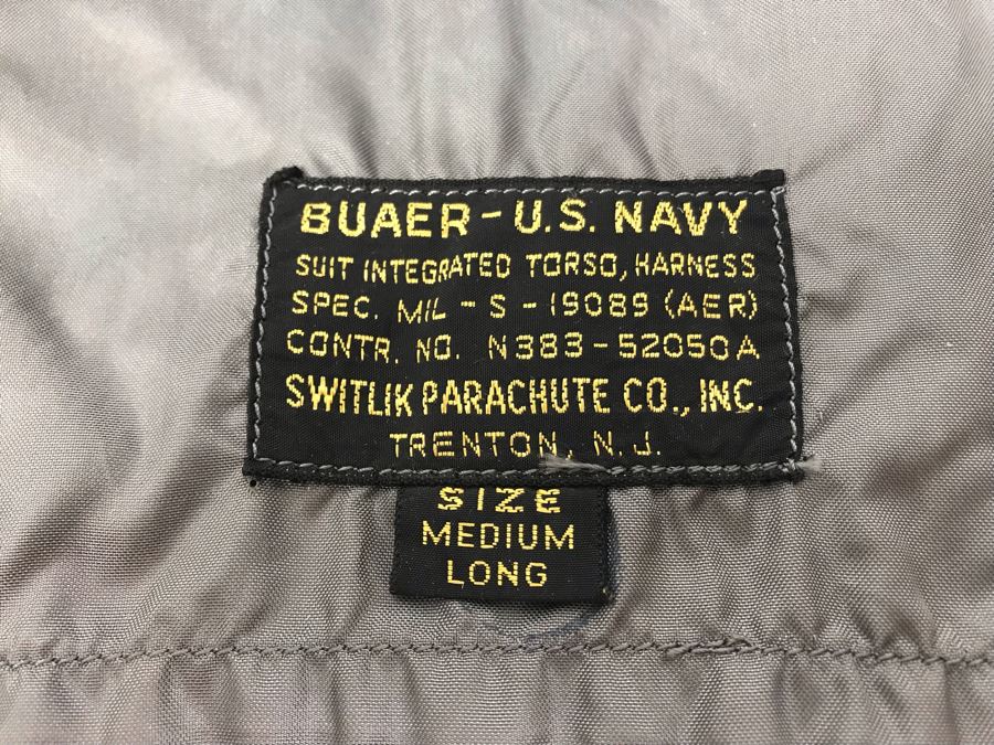 U.S.S. Seminole Tile, Buaer U.S. Navy Suit Integrate Torso, Harness Switlik Parachute Co, Israel Defence Forces Briefcase Along With Photos And Documents Of 1971 National War College Trip To Israel And Miracle At Midway Book - See Photos [Photo 10]