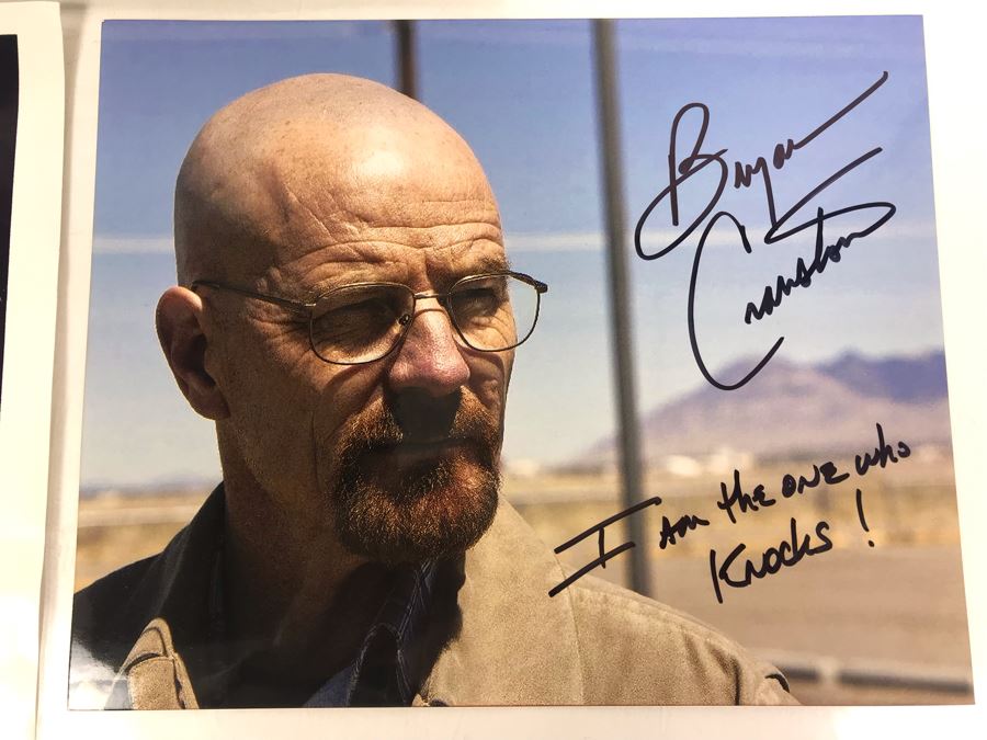 Set Of (3) Breaking Bad Signed Bryan Cranston Autographs [Photo 4]