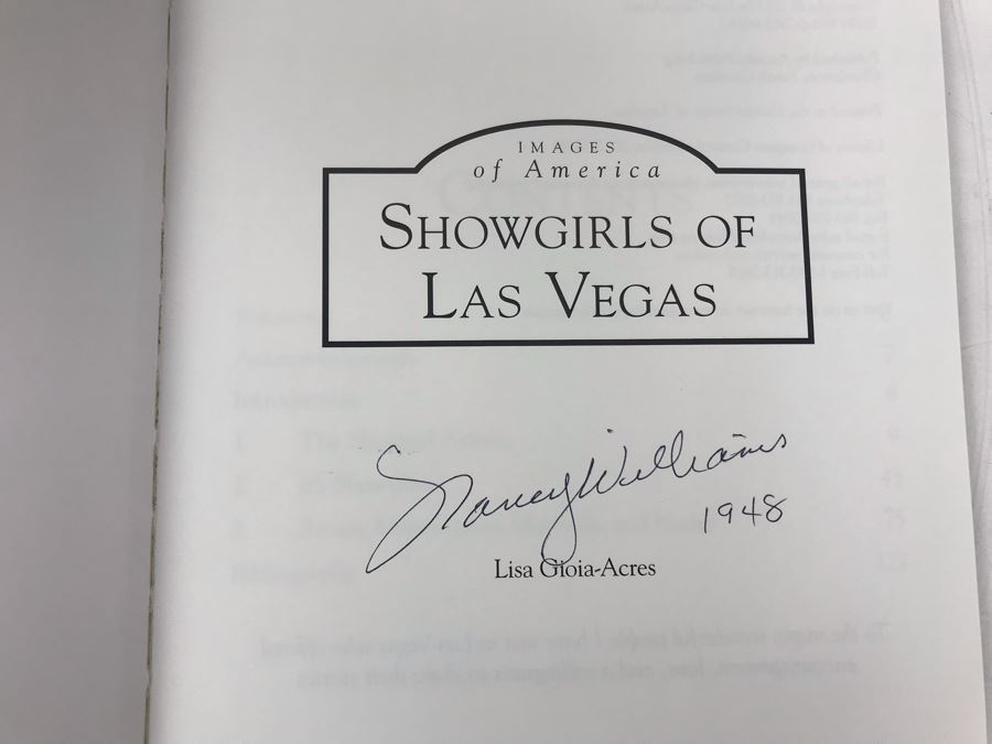 Showgirls Of Las Vegas Book Signed By One Of The Showgirls Featured In Book Nancy Williams 1948 [Photo 2]