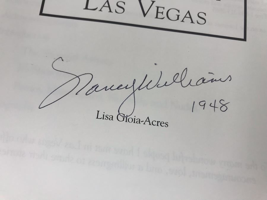 Showgirls Of Las Vegas Book Signed By One Of The Showgirls Featured In Book Nancy Williams 1948 [Photo 3]