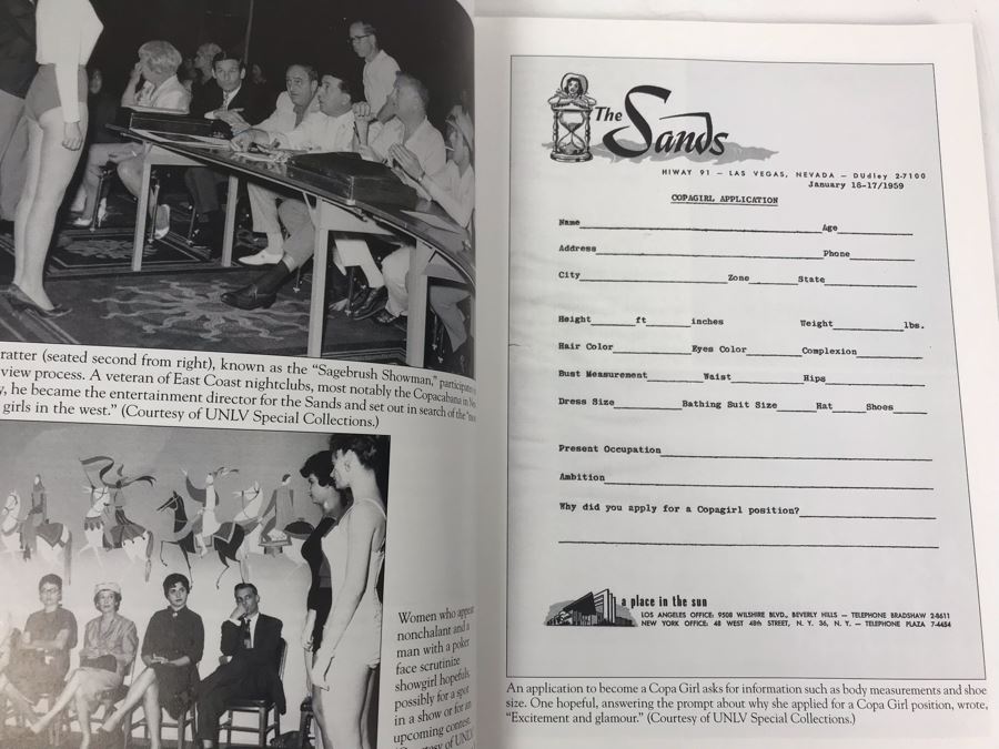 Showgirls Of Las Vegas Book Signed By One Of The Showgirls Featured In Book Nancy Williams 1948 [Photo 7]