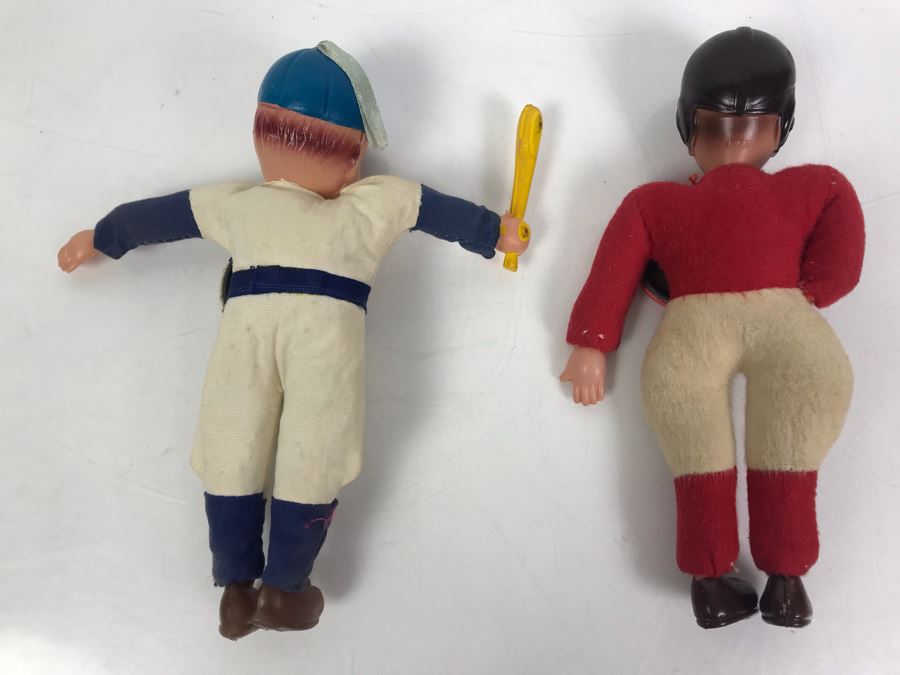 Pair Of Vintage College Sports Dolls: Stanford Indians Football Doll And Kentucky Baseball Doll [Photo 9]