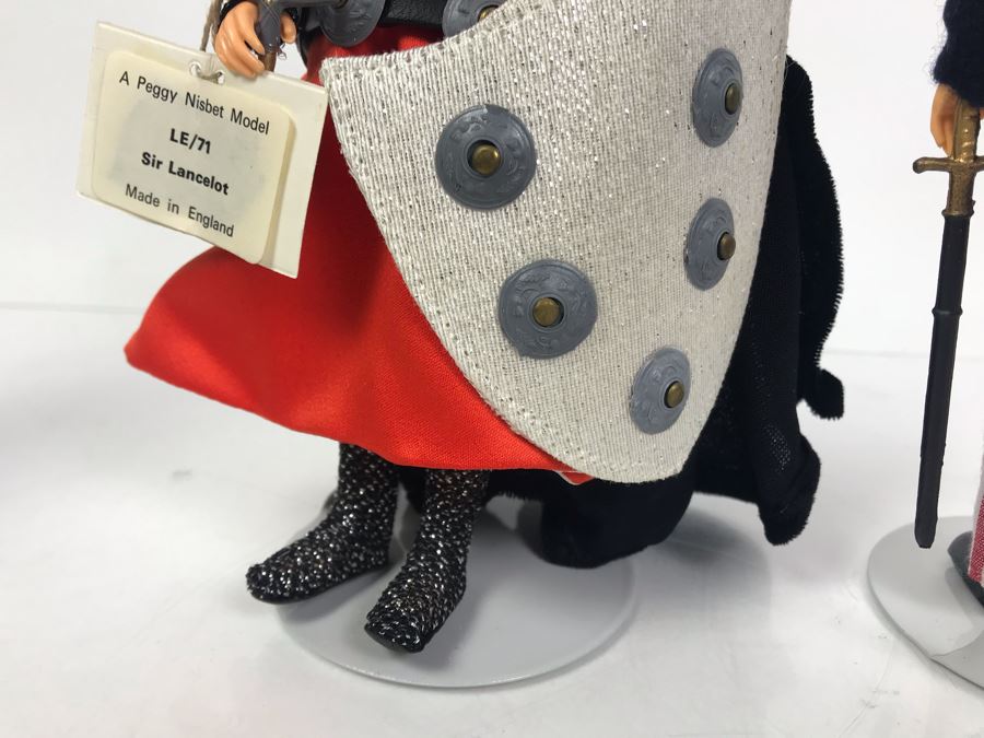 Pair Of Peggy Nisbet Costume Dolls: Uncle Sam P779 And Sir Lancelot LE/71 Made In England [Photo 13]