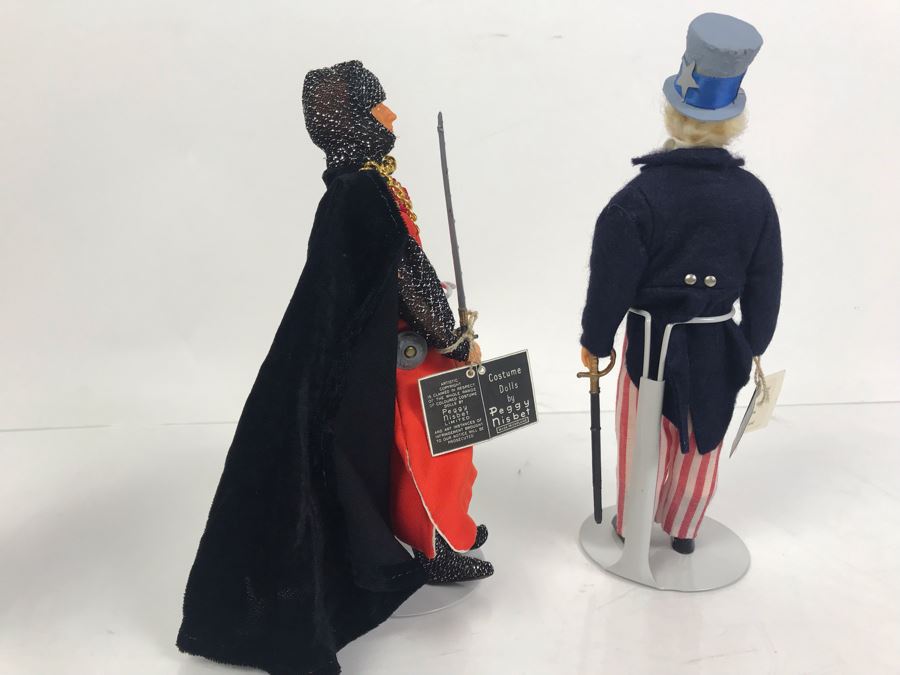 Pair Of Peggy Nisbet Costume Dolls: Uncle Sam P779 And Sir Lancelot LE/71 Made In England [Photo 16]