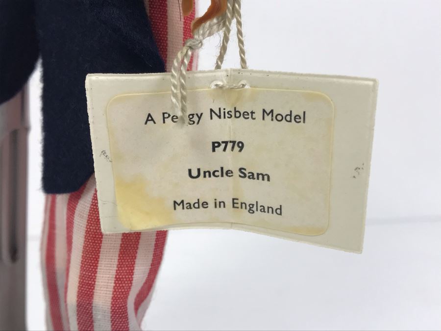 Pair Of Peggy Nisbet Costume Dolls: Uncle Sam P779 And Sir Lancelot LE/71 Made In England [Photo 8]