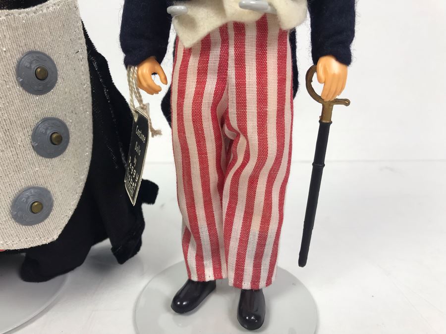 Pair Of Peggy Nisbet Costume Dolls: Uncle Sam P779 And Sir Lancelot LE/71 Made In England [Photo 6]