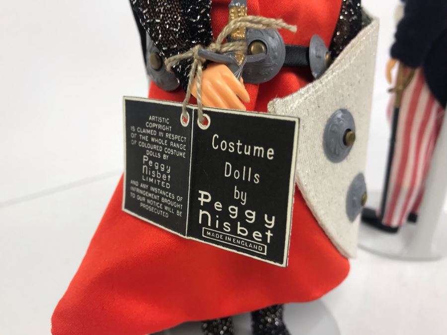 Pair Of Peggy Nisbet Costume Dolls: Uncle Sam P779 And Sir Lancelot LE/71 Made In England [Photo 15]