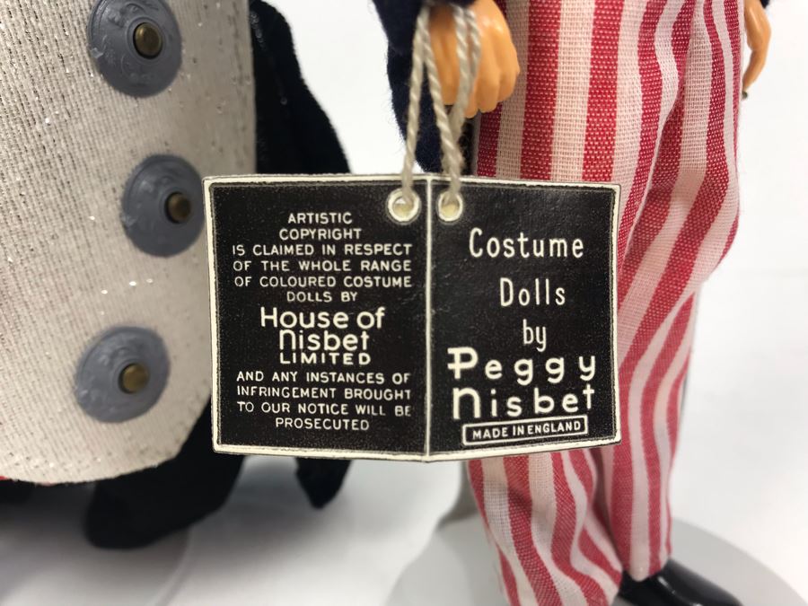Pair Of Peggy Nisbet Costume Dolls: Uncle Sam P779 And Sir Lancelot LE/71 Made In England [Photo 7]