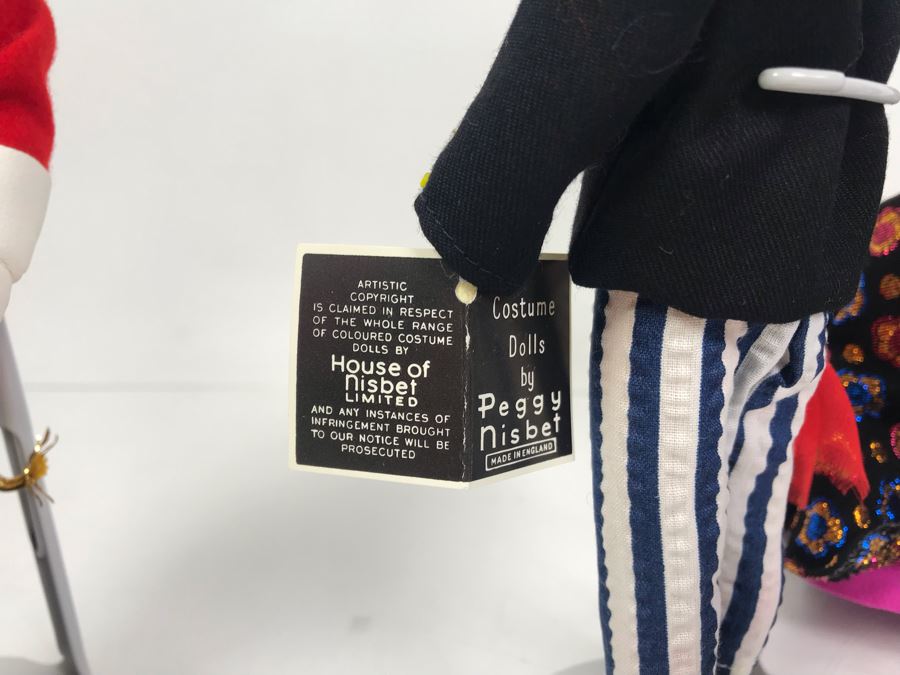Collection Of (6) Peggy Nisbet Costume Dolls Made In England Including The Circus Ring Master And Russian Clown [Photo 19]