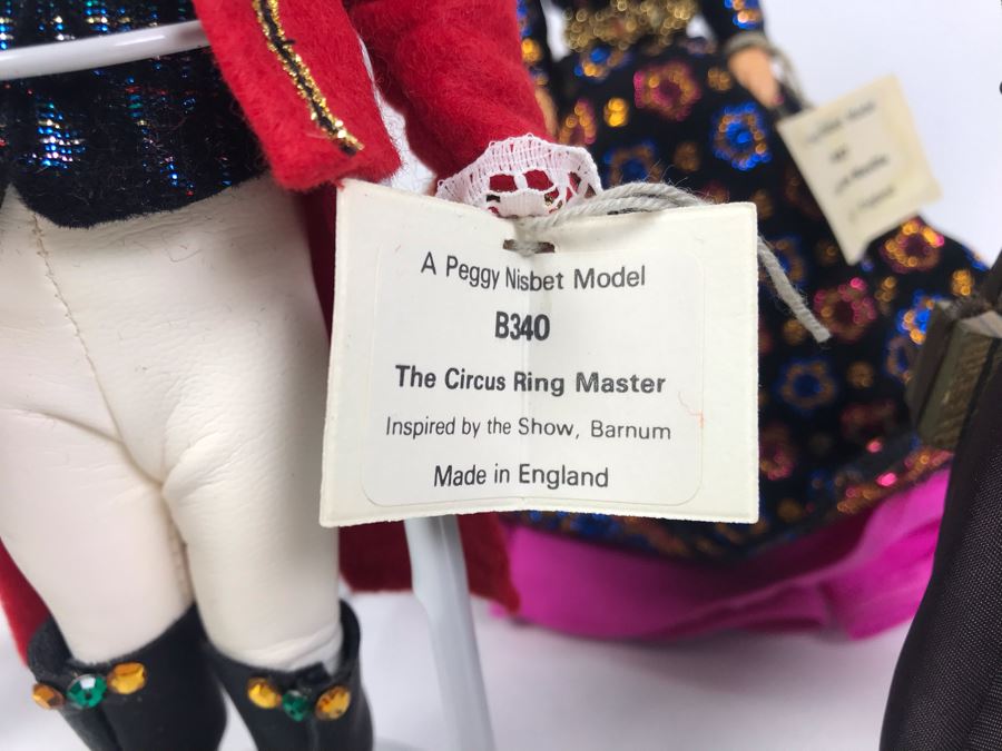 Collection Of (6) Peggy Nisbet Costume Dolls Made In England Including The Circus Ring Master And Russian Clown [Photo 5]