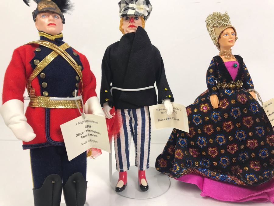 Collection Of (6) Peggy Nisbet Costume Dolls Made In England Including The Circus Ring Master And Russian Clown [Photo 17]