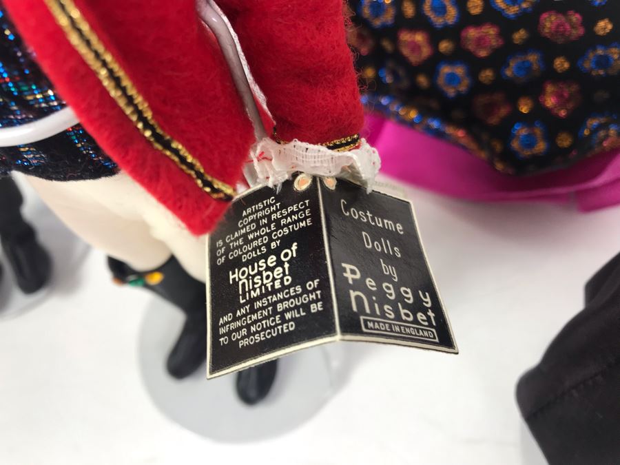 Collection Of (6) Peggy Nisbet Costume Dolls Made In England Including The Circus Ring Master And Russian Clown [Photo 6]