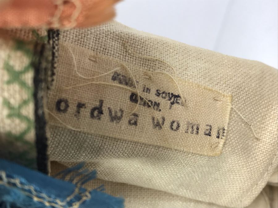 Pair Of Vintage 1940's Soviet Union Dolls Mordwa Woman And Village Boy [Photo 15]