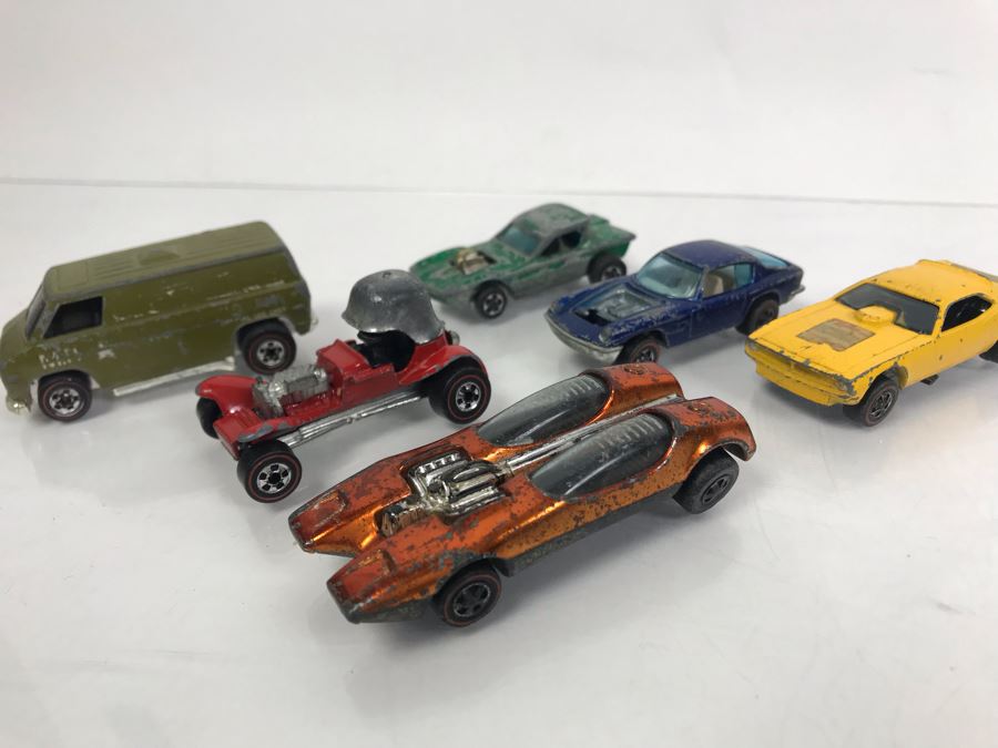 Collection Of (6) Vintage Mattel Redline Hot Wheel Cars