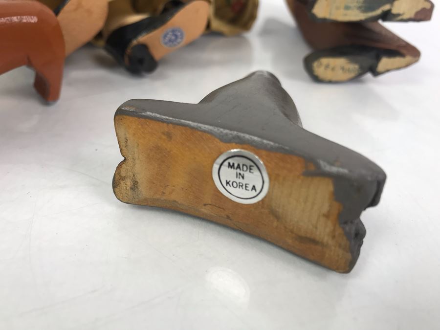 Vintage German Doll, Korean Carved Wooden Animals, Danish Carved Wooden Fisherman And Vintage Nun Doll [Photo 15]