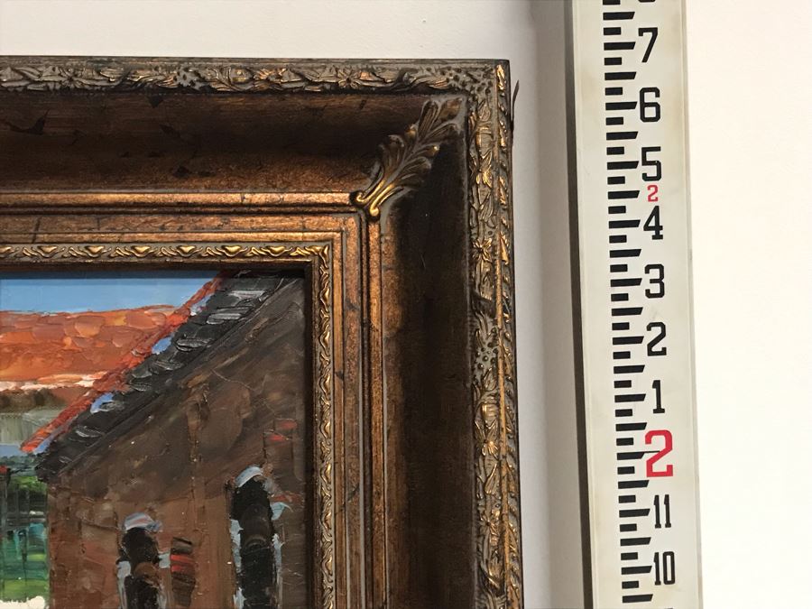 Original Signed Oil Painting Of Venentian Scene 43' X 31' [Photo 12]