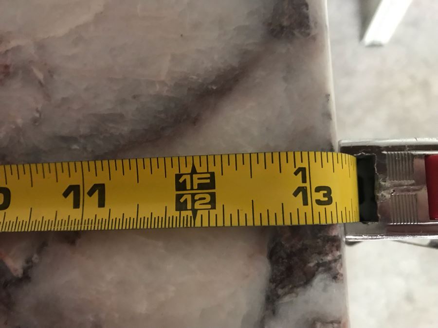 Signed Marble Exotic Stone Lighted Pedestal Table For Displaying Sculptures By H. Rappaport 13'W X 30'H [Photo 17]