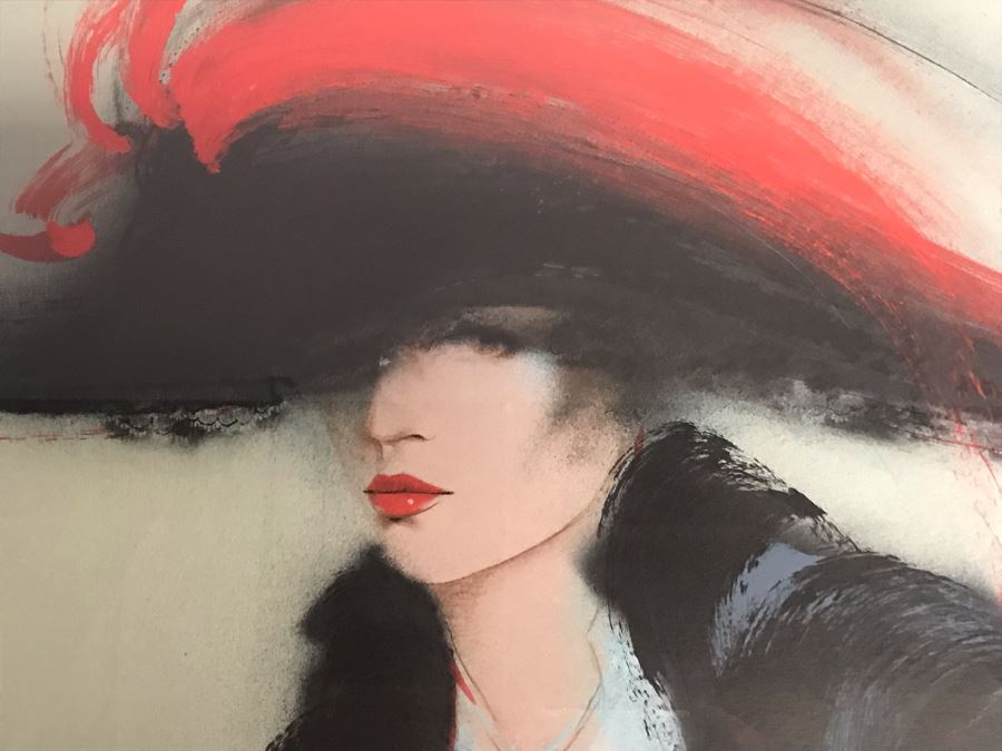 Large Signed Limited Edition Print 214 Of 300 Signature Illegible 63' X 36' - See Photos [Photo 2]