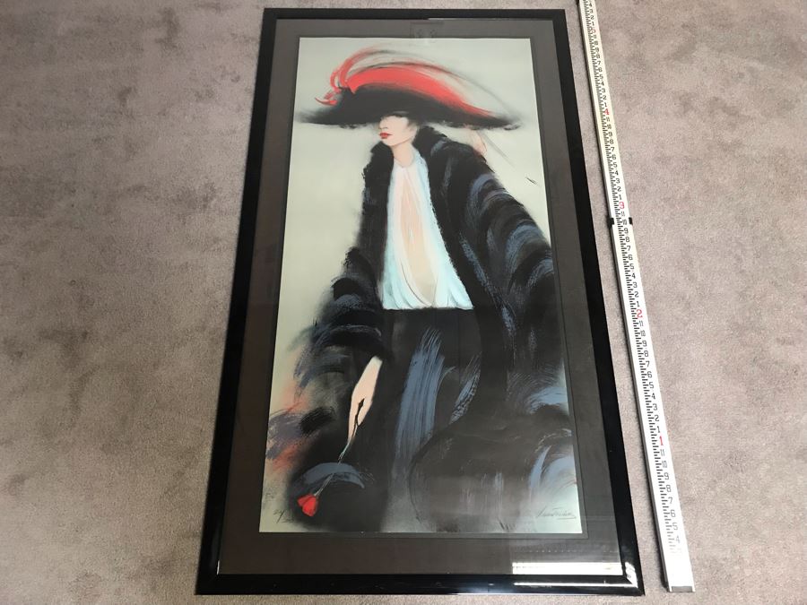 Large Signed Limited Edition Print 214 Of 300 Signature Illegible 63' X 36' - See Photos [Photo 8]