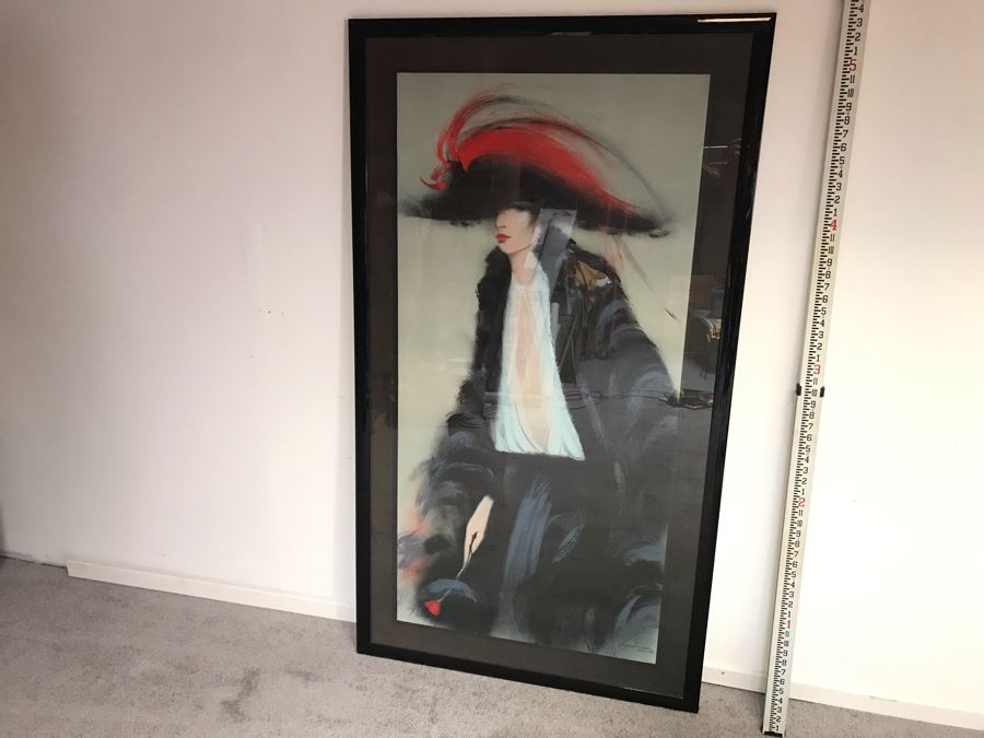 Large Signed Limited Edition Print 214 Of 300 Signature Illegible 63' X 36' - See Photos [Photo 6]