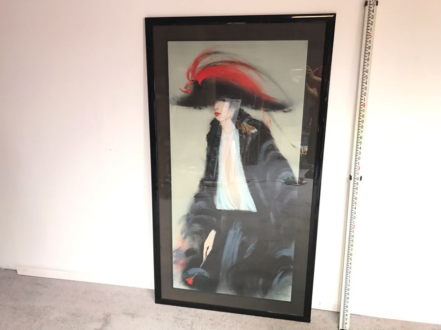 Large Signed Limited Edition Print 214 Of 300 Signature Illegible 63' X 36' - See Photos [Photo 5]