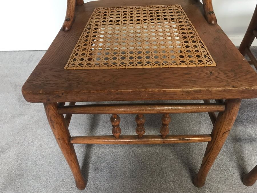 Pair Of Vintage Cane Seat Chairs From William 'Bill' H. Harris, RADM, USN (Ret.) [Photo 6]