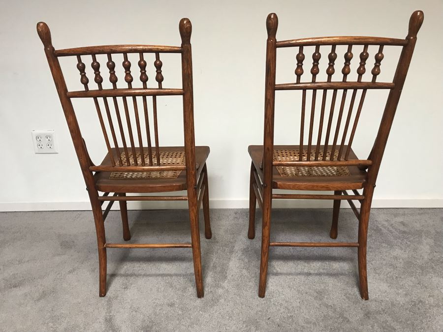 Pair Of Vintage Cane Seat Chairs From William 'Bill' H. Harris, RADM, USN (Ret.) [Photo 10]