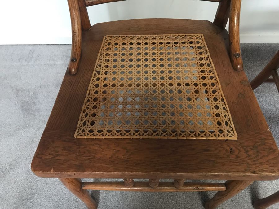 Pair Of Vintage Cane Seat Chairs From William 'Bill' H. Harris, RADM, USN (Ret.) [Photo 5]