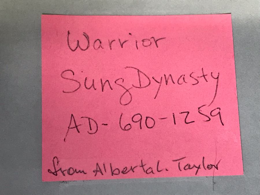 Pair Of Original Chinese Paintings Of Warrior Sung Dynasty And Lady Of The Court Ching Dynasty 18' X 22' [Photo 13]