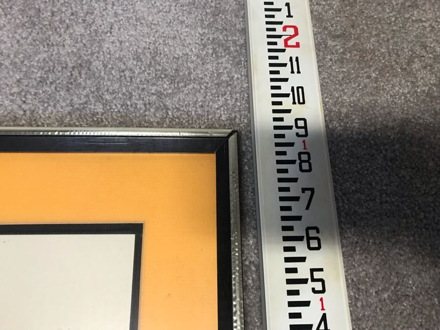 Framed Signed Photograph USN USS Ranger (CVA-61) 24' X 20' Personalized To RADM W. H. Harris 'Your First Flagship' [Photo 9]