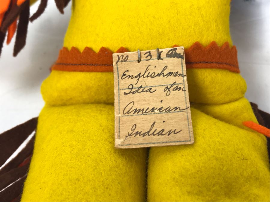Custom Handmade Native American Indian Cloth Doll By Norah Wellings Made In England 12' [Photo 10]