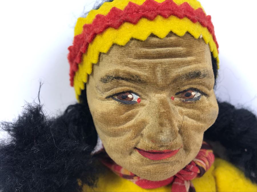 Custom Handmade Native American Indian Cloth Doll By Norah Wellings Made In England 12' [Photo 3]