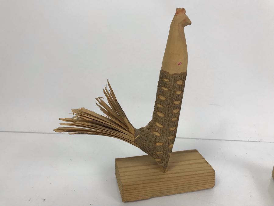 Pair Of Carved Wooden Folk Art Animals Made By North Carolina Moutain People [Photo 6]