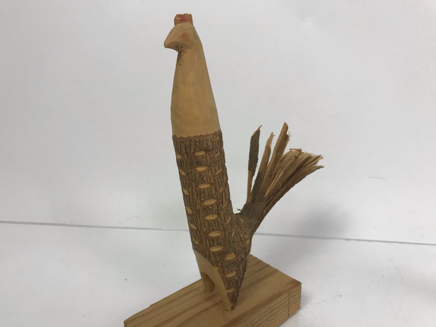 Pair Of Carved Wooden Folk Art Animals Made By North Carolina Moutain People [Photo 5]