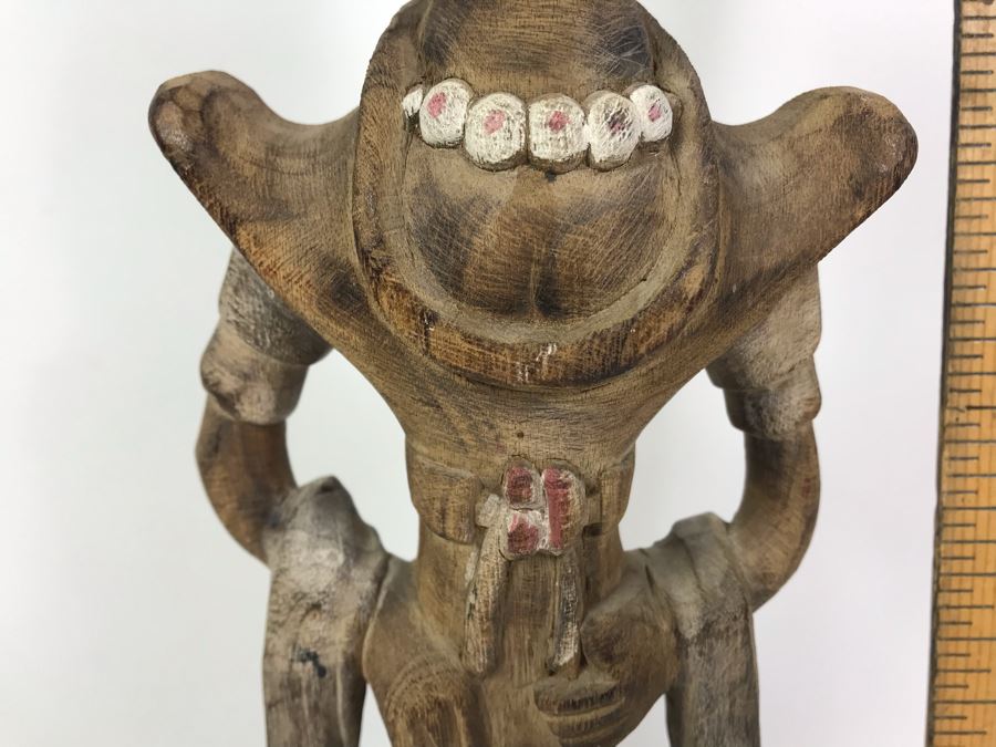 Carved Wooden Figurine Statue Of Woman Made In Vietnam 17'H [Photo 4]