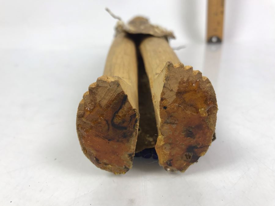 Vintage Carved Wooden Doll With Beaded Outfit 12'H [Photo 14]