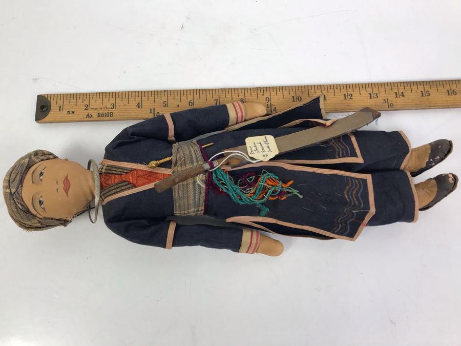 Vintage Doll From Tonkin French Indo China 15'H [Photo 9]