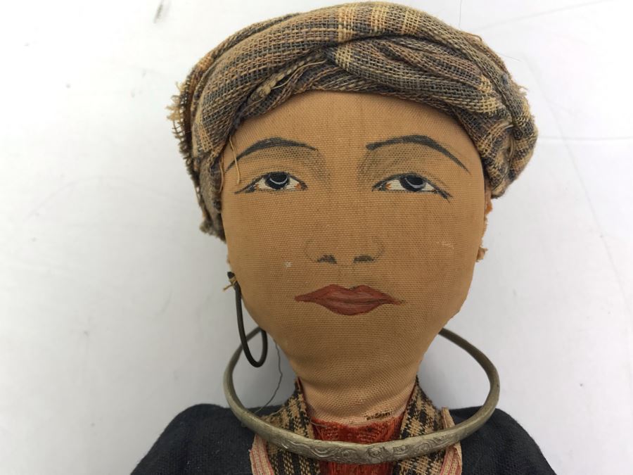 Vintage Doll From Tonkin French Indo China 15'H [Photo 3]