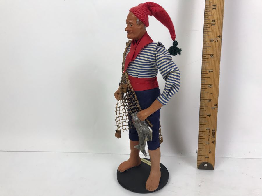 Vintage Fisherman Doll Made In France 11'H [Photo 10]