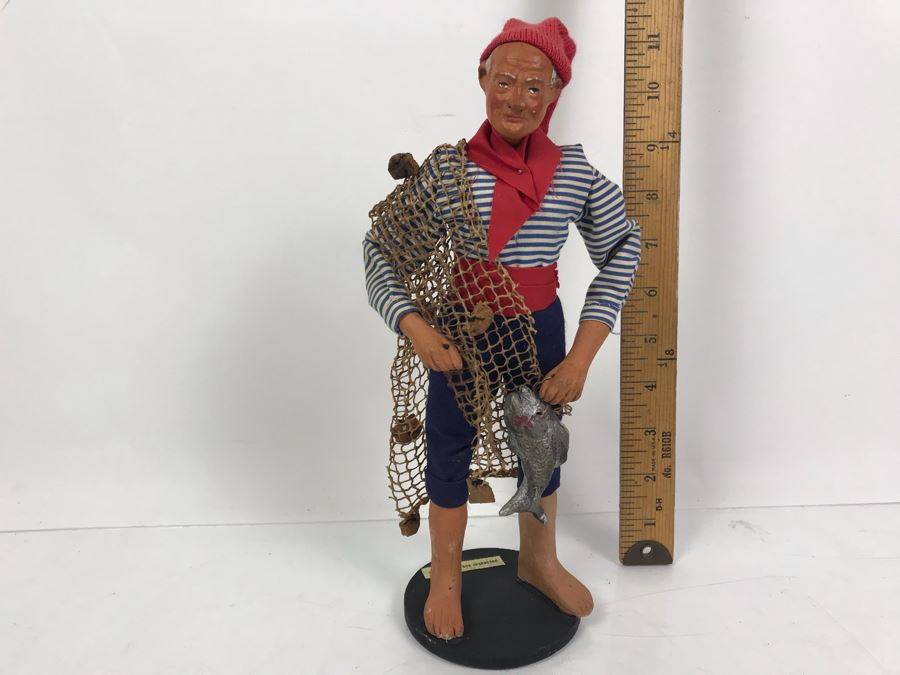 Vintage Fisherman Doll Made In France 11'H [Photo 1]