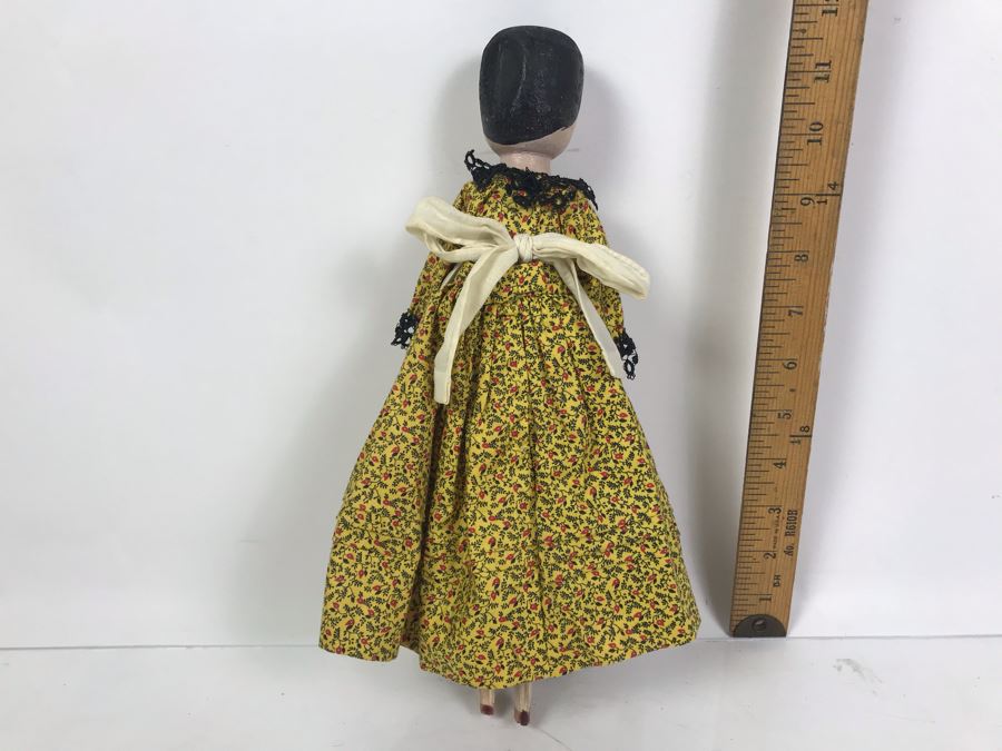 Vintage Hand Painted Wooden Folk Art Doll 12'H [Photo 10]