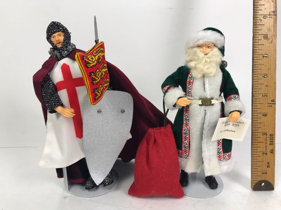 House Of Nisbet St Nicholas Santa Claus Costume Doll And Knights Of Templar Peggy Nisbet Doll Made In England [Photo 2]