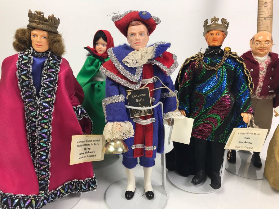 Collection Of (6) Peggy Nisbet Collectors Costume Dolls Made In England - See Photos [Photo 6]
