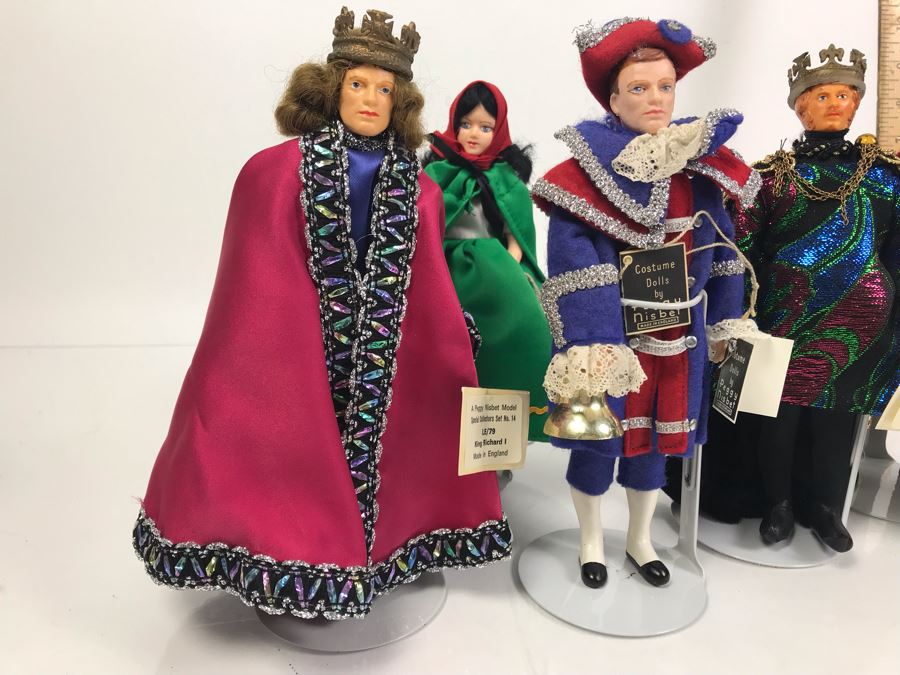Collection Of (6) Peggy Nisbet Collectors Costume Dolls Made In England - See Photos [Photo 3]